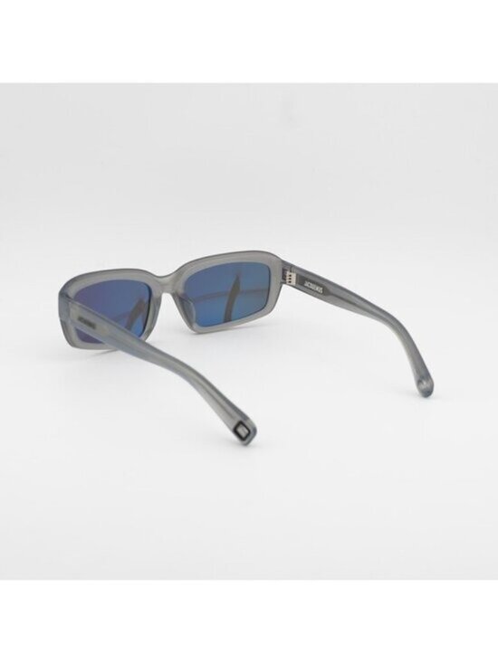 Jacquemus MARINO JAC/64 C4 Sunglasses Grey Rectangle Frame, Grey Lenses main image 8
